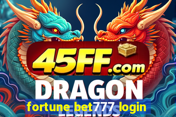 fortune bet777 login